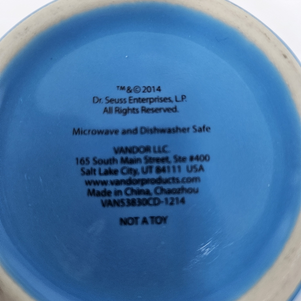 Dr Seuss Mug Oh The Places You'll Go Blue Ceramic Oval - Picture 4 of 4